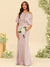 Trumpet/Mermaid One-Shoulder Half Sleeves Bridesmaid Dresses With Ruched
