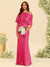 Trumpet/Mermaid One-Shoulder Half Sleeves Bridesmaid Dresses With Ruched
