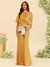 Trumpet/Mermaid One-Shoulder Half Sleeves Bridesmaid Dresses With Ruched