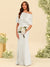 Trumpet/Mermaid One-Shoulder Half Sleeves Bridesmaid Dresses With Ruched