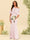 Trumpet/Mermaid One-Shoulder Half Sleeves Bridesmaid Dresses With Ruched