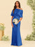 Trumpet/Mermaid One-Shoulder Half Sleeves Bridesmaid Dresses With Ruched