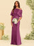 Trumpet/Mermaid One-Shoulder Half Sleeves Bridesmaid Dresses With Ruched