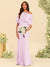 Trumpet/Mermaid One-Shoulder Half Sleeves Bridesmaid Dresses With Ruched