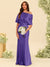 Trumpet/Mermaid One-Shoulder Half Sleeves Bridesmaid Dresses With Ruched