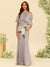 Trumpet/Mermaid One-Shoulder Half Sleeves Bridesmaid Dresses With Ruched