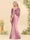 Trumpet/Mermaid One-Shoulder Half Sleeves Plus Size Bridesmaid Dresses With Ruched