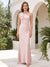 Trumpet/Mermaid One-Shoulder Sleeveless Bridesmaid Dresses With Bowknot & Split Side