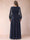 A-Line/Princess V-Neck Floor-Length Chiffon Plus Size Mother of the Bride Dresses With Split Side