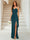 Sheath/Column Sweetheart Sleeveless Floor-Length Formal Dresses with Split Side & Ruched