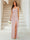 Sheath/Column Sweetheart Sleeveless Floor-Length Formal Dresses with Split Side & Ruched