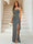 Sheath/Column Sweetheart Sleeveless Floor-Length Formal Dresses with Split Side & Ruched