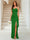 Sheath/Column Sweetheart Sleeveless Floor-Length Formal Dresses with Split Side & Ruched