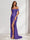 Sheath/Column One-Shoulder Sleeveless Sweep Train Evening Dresses with Split Side & Ruffles