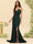 Trumpet/Mermaid Strapless Sleeveless Sweep train Bridesmaid Dresses with Split Side