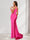 Trumpet/Mermaid One-Shoulder Sleeveless Sweep train Evening Dresses with Split Side
