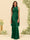 Sheath/Column Halter Sleeveless Floor-Length Lace-Up Bridesmaid Dresses