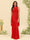 Sheath/Column Halter Sleeveless Floor-Length Lace-Up Bridesmaid Dresses