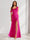 Sheath/Column Cowl Neck Sleeveless Floor-Length Chiffon Bridesmaid Dresses with Split Side