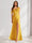 Sheath/Column Cowl Neck Sleeveless Floor-Length Chiffon Bridesmaid Dresses with Split Side