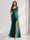 Sheath/Column Cowl Neck Sleeveless Floor-Length Chiffon Bridesmaid Dresses with Split Side