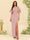Sheath/Column Off-the-Shoulder Short Sleeves Bridesmaid Dresses with Split Side