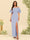 Sheath/Column Off-the-Shoulder Short Sleeves Bridesmaid Dresses with Split Side
