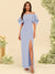 Sheath/Column Off-the-Shoulder Short Sleeves Bridesmaid Dresses with Split Side