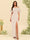 Sheath/Column Off-the-Shoulder Short Sleeves Bridesmaid Dresses with Split Side