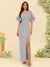 Sheath/Column Off-the-Shoulder Short Sleeves Bridesmaid Dresses with Split Side