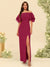Sheath/Column Off-the-Shoulder Short Sleeves Bridesmaid Dresses with Split Side