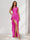 Sheath/Column One-Shoulder Sleeveless Floor-Length Bridesmaid Dresses with Split Side