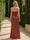 Sheath/Column One-Shoulder Sleeveless Floor-Length Bridesmaid Dresses with Split Side & Ruffles