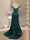 Trumpet/Mermaid Off-the-Shoulder Sweep Train Sequined Evening Dresses with Split Side