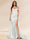 Trumpet/Mermaid Off-the-Shoulder Sweep Train Sequined Evening Dresses with Split Side