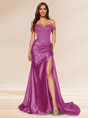 trumpet/mermaid sleeveless off-the-shoulder sweep/brush train lace tulle dresses Mermaid Halter Sweep-Brush Train Lace Tulle Wedding Dress COCOMELODY CW3147, 45 Days / As Picture:Ivory/Sand / US22-UK24-EUR52