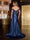 Trumpet/Mermaid Off-the-Shoulder Sweep Train Evening Dresses with Split Side & Sequins