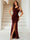 Sheath/Column One-Shoulder Floor-Length Ruched Evening Dresses with Sequins & Split Side