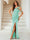 Sheath/Column One-Shoulder Floor-Length Ruched Evening Dresses with Sequins & Split Side