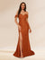 Trumpet/Mermaid Off-the-Shoulder Long Evening Dresses with Sequins & Split Side