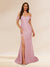 Trumpet/Mermaid Off-the-Shoulder Long Evening Dresses with Sequins & Split Side