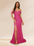 Trumpet/Mermaid Off-the-Shoulder Long Evening Dresses with Sequins & Split Side