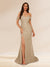 Trumpet/Mermaid Off-the-Shoulder Long Evening Dresses with Sequins & Split Side