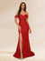Trumpet/Mermaid Off-the-Shoulder Long Evening Dresses with Sequins & Split Side