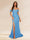 Trumpet/Mermaid Off-the-Shoulder Long Evening Dresses with Sequins & Split Side