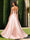A-Line/Princess Strapless Sleeveless Floor-Length Evening Dresses with Split Side & Rhinestone