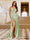 Sheath/Column One-Shoulder Sleeveless Ruched Evening Dresses with Split Side & Sequins