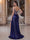 Trumpet/Mermaid Spaghetti Straps Sleeveless Evening Dresses with Split Side
