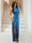 Sheath/Column Scoop Neck Sleeveless Floor-Length Evening Dresses with Split Side