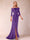 Sheath/Column Off-the-Shoulder Floor-Length Mother of the Bride Dresses With Ruffles &  Split Side